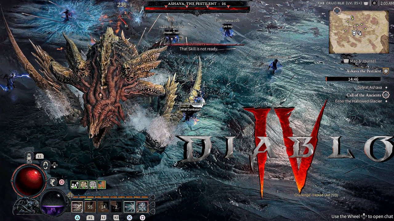 Fighting Ashava the World Boss - Round 2 Diablo 4 Early Access Open ...
