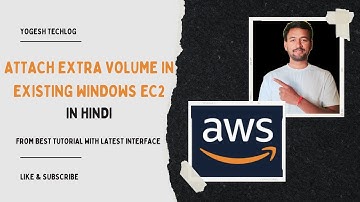 AWS Tutorial 4 - Attach extra volume in existing windows EC2 in AWS | Attach Extra Volume (Hindi)