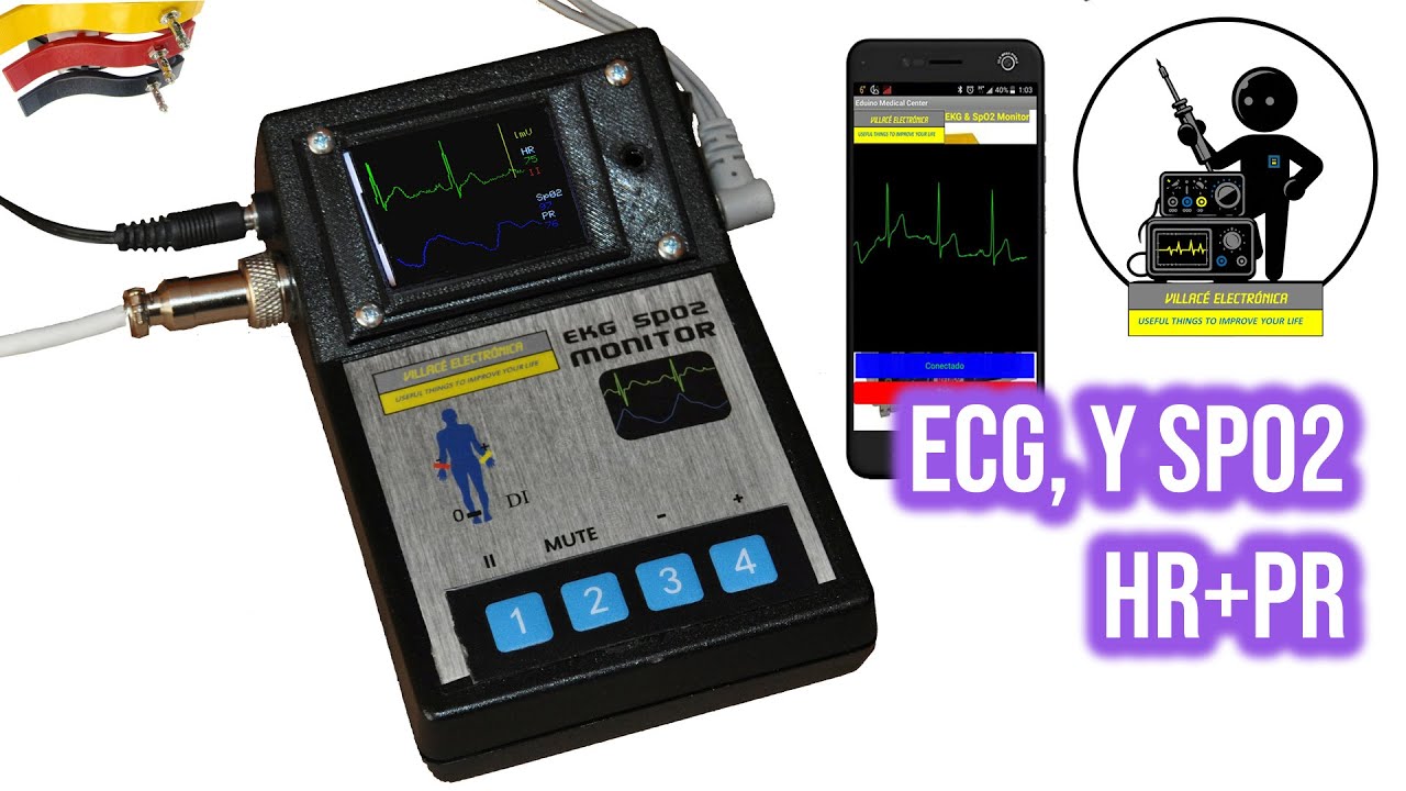 Electrocardiograma+SpO2 con Arduino. Nuevo firmware HR+PR, autoescalado ...