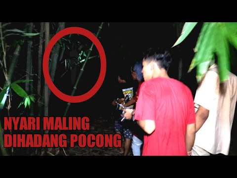 BIKIN JANTUNGAN!! NGEJAR MALING MALAH KETEMU PENAMPAKAN POCONG - Kaget Panik Lari Ketakutan