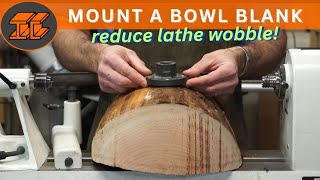 DIY: A How-to Trick to Balance a Live Edge Bowl Blank on your Lathe