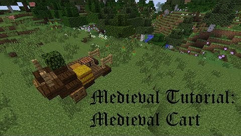 Minecraft: Tutorial - Medieval Cart (Old Arcadia)