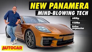 2024 Porsche Panamera - Strong-hybrid sports sedan loaded with tech | Walkaround | Autocar India