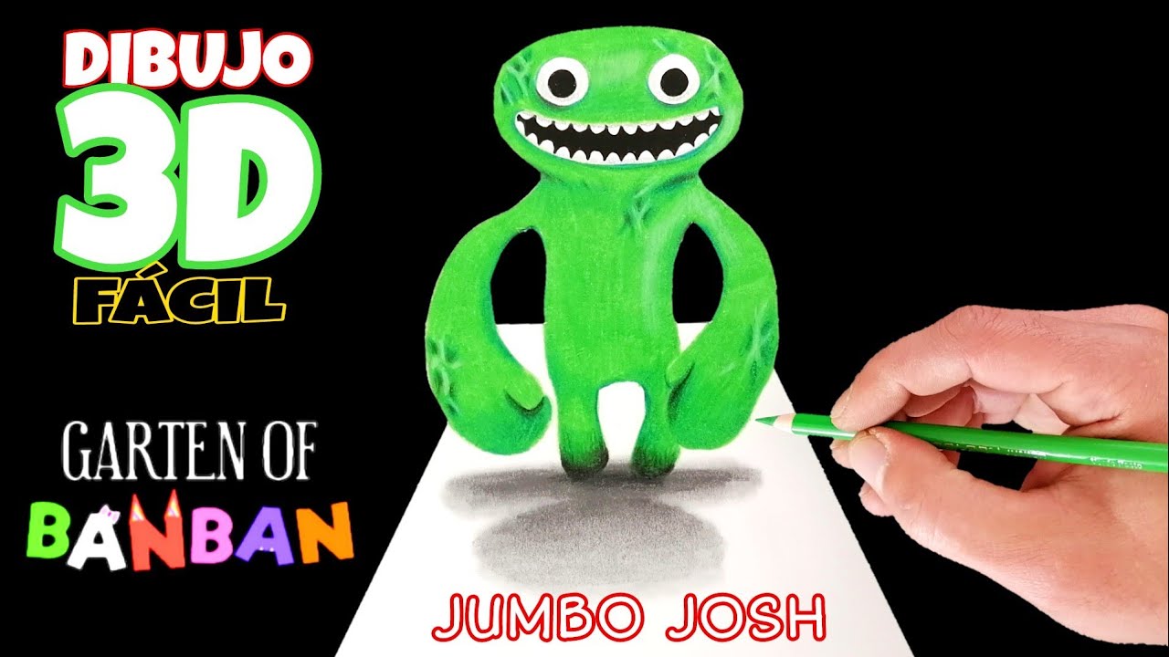 Como desenhar o Jumbo Josh do Garten of Banban - Como dibujar a