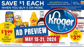 *MEGA SALE* Kroger Ad Preview for 5/15-5/21 | Buy 5 Save $1 Each Mega Sale, Weekly Digitals, & More
