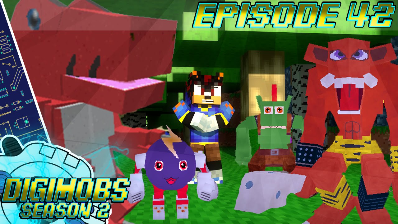 Minecraft Modded Digimobs Survival - #42 ''Tyrannomon,Fugamon ...