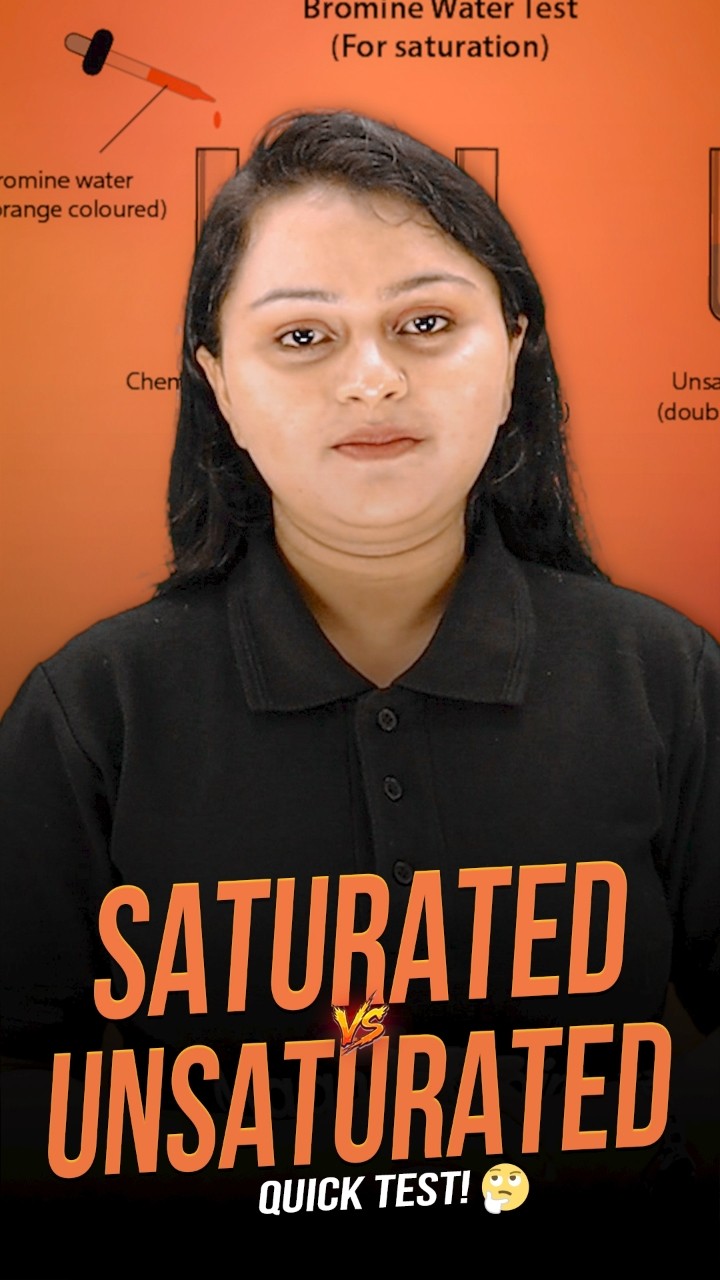 Saturated vs Unsaturated ? | Quick Test! #shorts #science