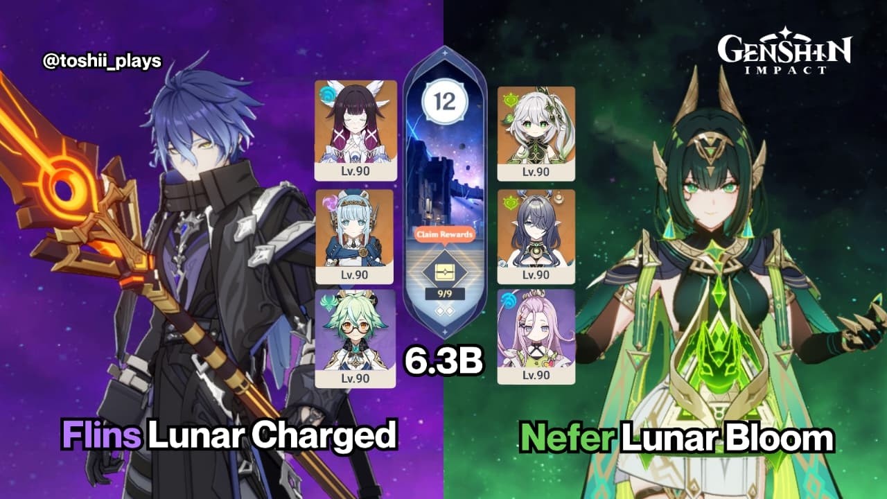 C0 Flins & C0 Nefer Spiral Abyss 6.3B Genshin Imapct