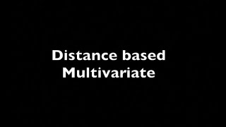 Distance Based Ordination