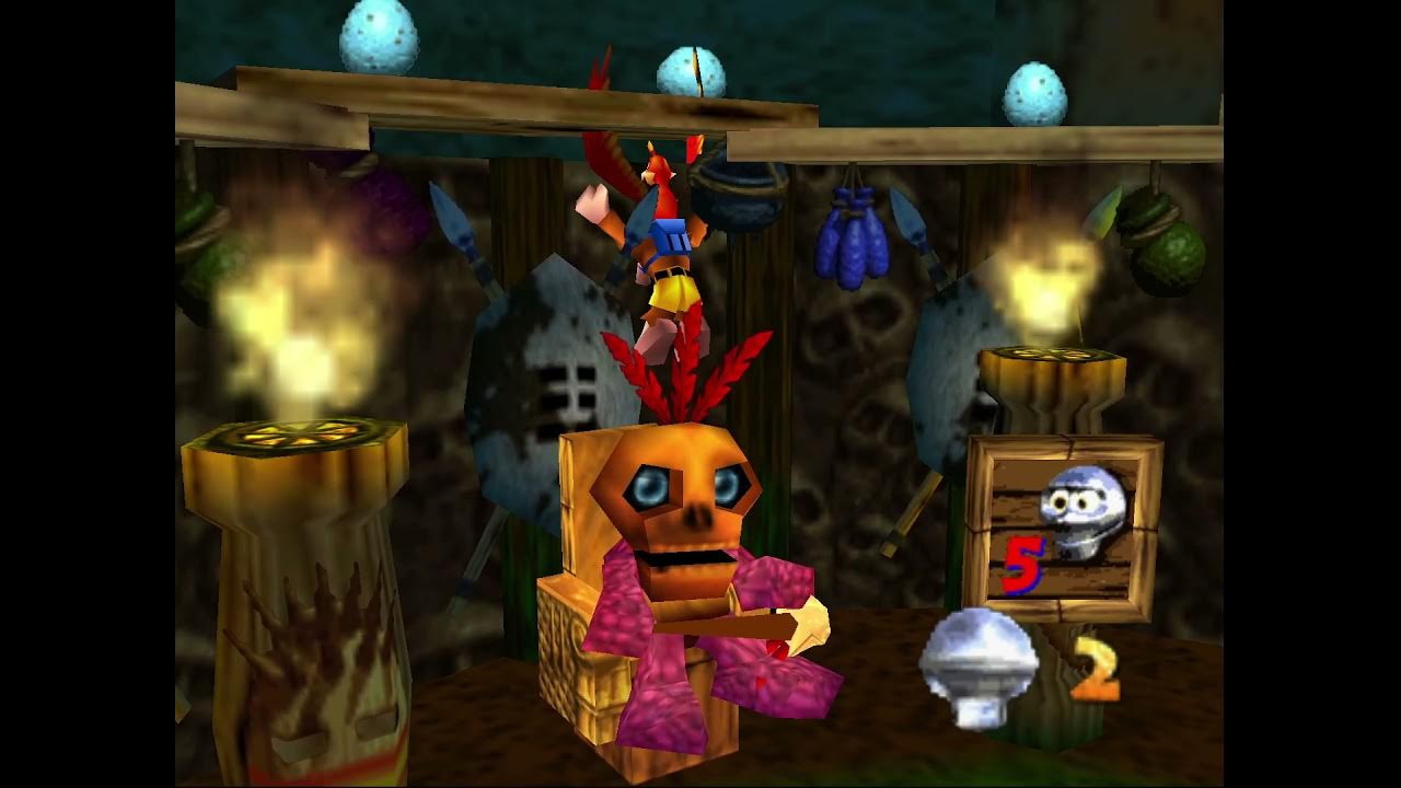 BanjoKazooie 100 Mumbo's Mountain All Puzzle Pieces, Notes, and Extra Lives