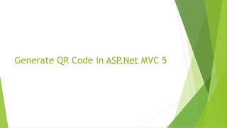 Generate QR Code in Asp.Net MVC