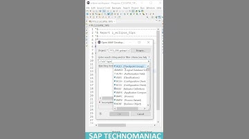 ADT Eclipse Search for Dev Objects ( Ctrl + Shift + A ) @SAPTECHNOMANIAC