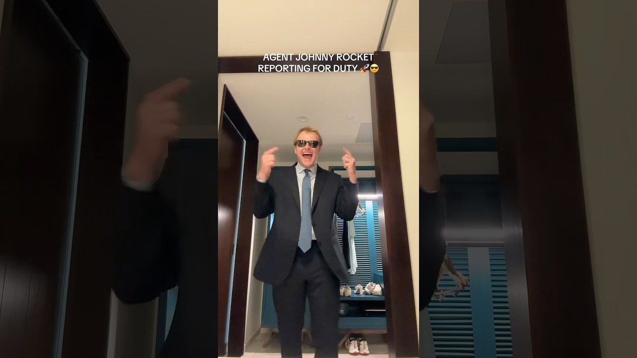 AGENT JOHNNY ROCKET REPORTING FOR DUTY