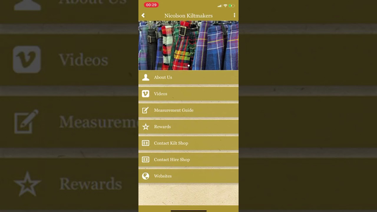 App Walkthrough: Nicolson Kiltmakers | Panda Apps