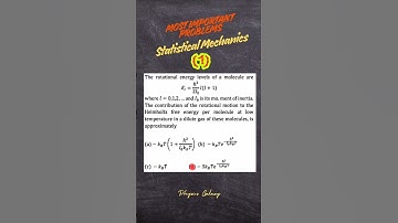 Most Important Problems | Statistical Mechanics #tifr #csirnet #gate #iitjam #set #kvs #nvs #sarya