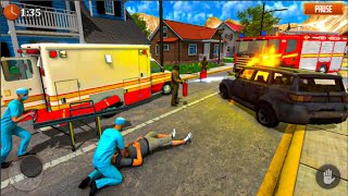 FireFighter Emergency Truck Simulator - 911 Ambulance Rescue Driving - Android GamePlay screenshot 5