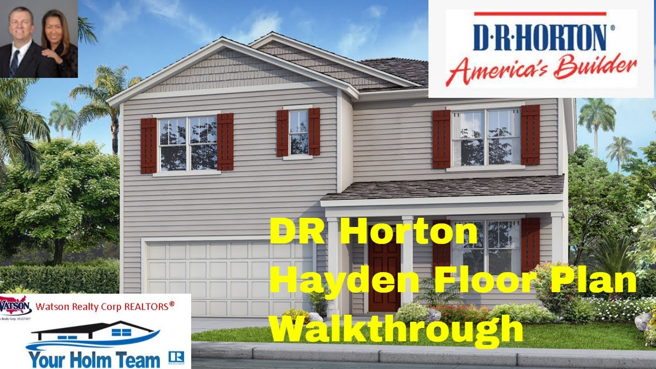 DR Horton Hayden Floor Plan Video Walkthrough YouTube
