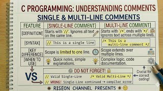 Lec 11 Comment on C Programming. || Type of Comment 