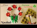 🎄CORONA NAVIDEÑA con cartón de huevos /Cómo hacer Coronas Navideñas