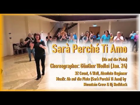 linedance  -Sarà Perché  Ti Amo - (Ab auf die Piste) -  Demo & Teach