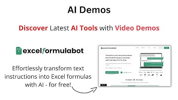 AI Demos | Effortlessly Transform Text Instructions into Excel Formulas with excelformulabot | Demo
