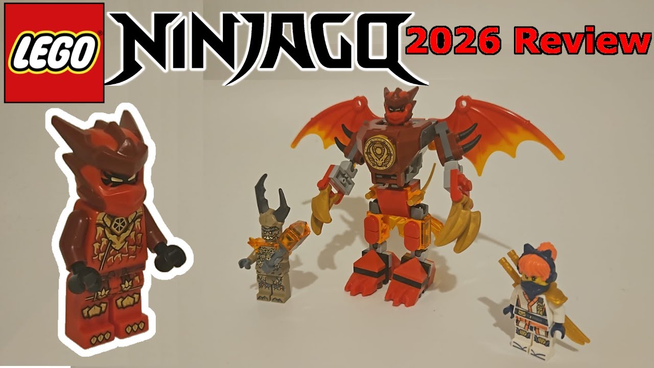 Kai's Dragon Mech Battle Pack January Review! NINJAGO Dragons Rising Set 71851