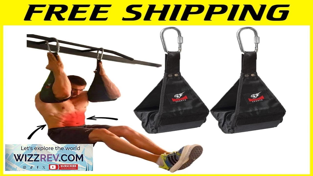 Premium Rip Resistant Ab Sling Straps Heavy Duty Leg Raise Equipment