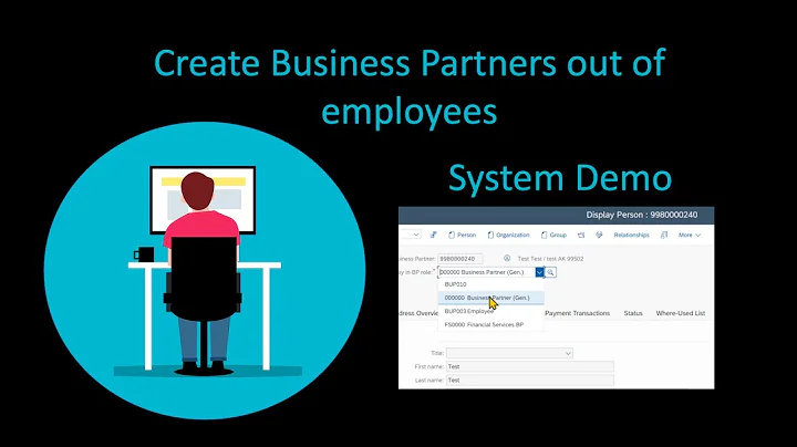 How to create Business Partners out of Employees in SAP S/4HANA  - Customizing and Process