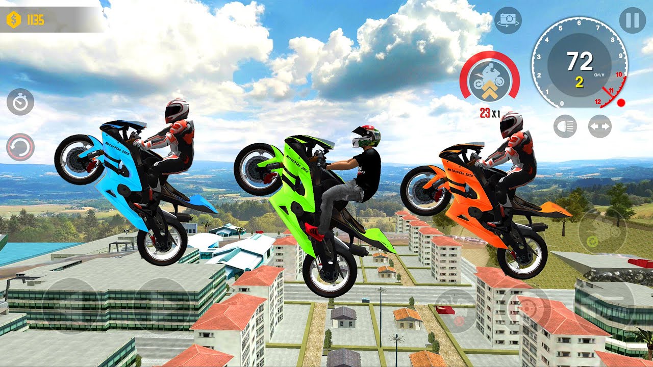 ⁣Extreme Motorbikes Impossible Stunts Motorcycle #1 - Xtreme Motocross Best Racing Android Gameplay