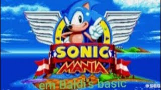 Sonic Mania em Baldi's Basic