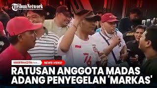 Ratusan Anggota Madas Adang Penyegelan 'Markas' Ormas di Surabaya