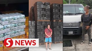 Three arrested, RM8mil worth of contraband cigarettes, booze seized in Sandakan screenshot 5