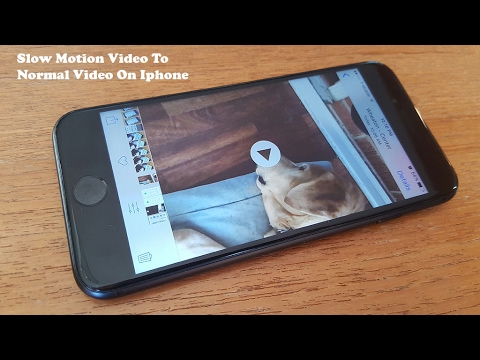 Video: Hvordan unslow motion en video iphone?