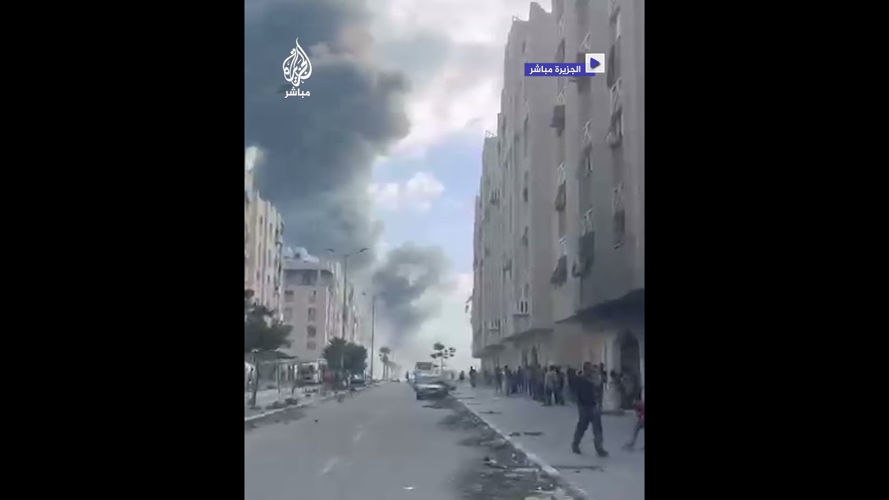 جيش الاحتلال يقصف برجين سكنيين في مدينة حمد شمالي خان يونس