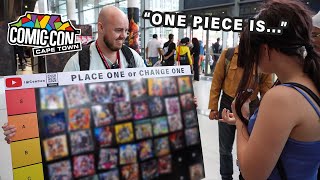 Anime Fans Make An Anime Tier List - Comic Con Cape Town 2024