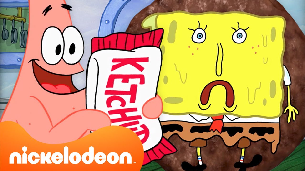 スポンジ・ボブ | 新しいエピソードからカーニバーガーを60分🍔 | ニコロデオンジャパン