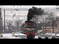 Запуск дизеля тепловоза ТЭП60-0394 / Diesel locomotive TEP60-0394 engine startup