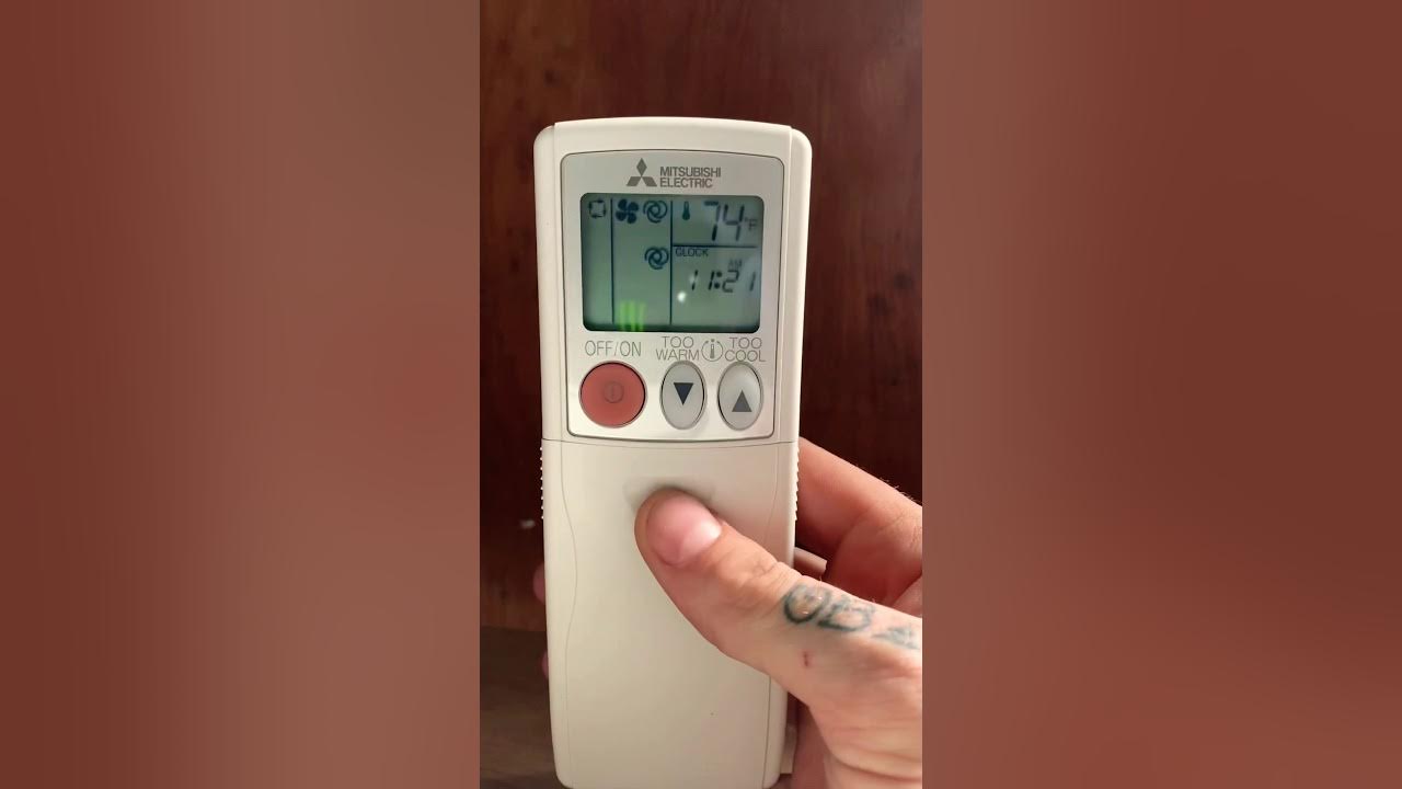 Mitsubishi Ductless Remote Walk Through YouTube