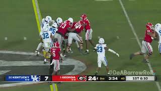 Georgia OL/Offense vs Kentucky Defense (2023)