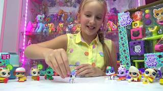 Littlest Pet Shop Food Fest – петы в консервных баночках от Hasbro Распаковка пэтов, домик для котят