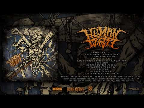 HUMAN WASTE - AESTHETICS OF DISGUST (OFFICIAL ALBUM STREAM 2018) [RISING NEMESIS RECORDS]