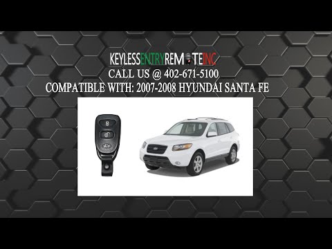 How To Replace A 2007 - 2009 Hyundai Santa Fe Key Fob Remote Battery FCC ID PLNHM-T002