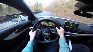 2016 Audi A4 Avant 2.0 TDI 190hp S Line POV test drive GoPro