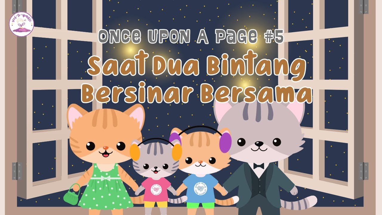 Once Upon A Page: Kelompok Bintang Keluarga Kucing 🐾🌙🏰