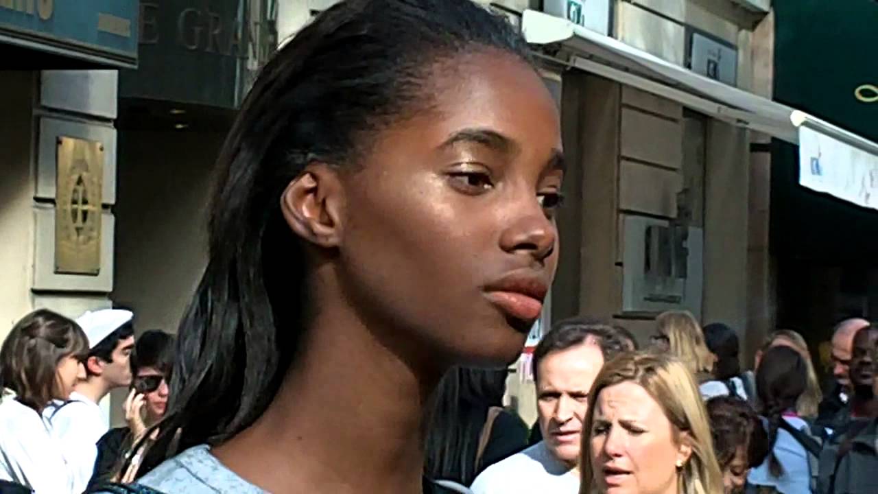 Model Tami WILLIAMS @ Paris Fashion Week september 2014 / Balmain
