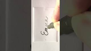 WRITING NAME EMMA IN CURSIVE LETTERS EASY ✍️ | Doodle Ideas | How To Write Emma Name In Cursive