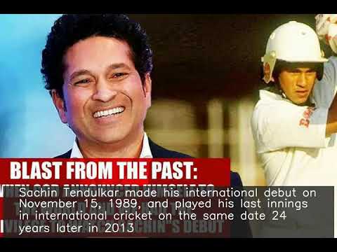 Sachin's debut, last int'l innings were on same day 24 years apart