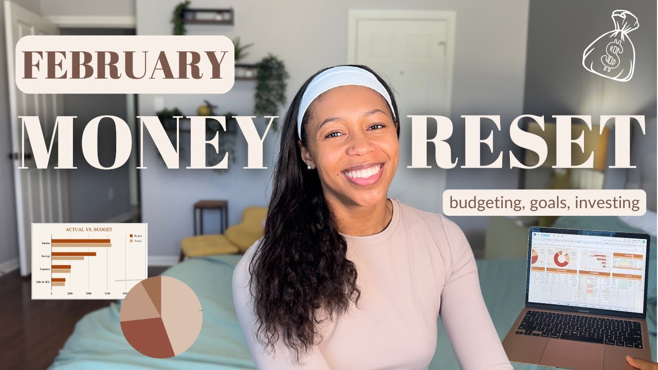 FEBRUARY RESET 💰🌿 — how I budget for a low income month (PRN work, goals + investing💸)