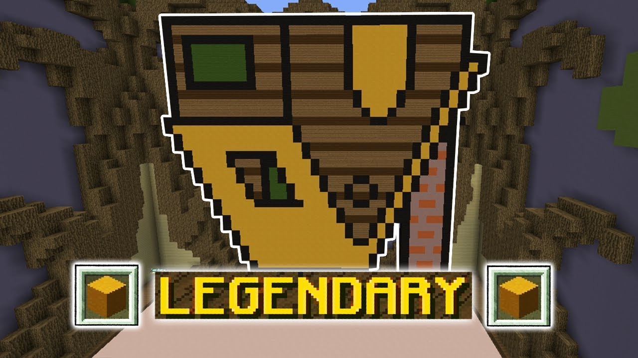 ONLY UPSIDE DOWN PIXEL ART CHALLENGE! (Minecraft Build Battle)