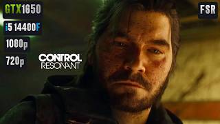 Control Resonant GTX 1650 FPS TEST | GTX 1650 & i5 14400F Benchmark 1080p/720p